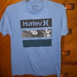 Hurley three stripe floral graphic logo tee